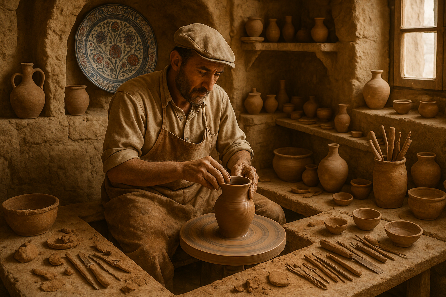 Kapadokya atölye çalışma alanı